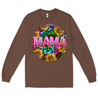 Chestnut tie dye mama Long Sleeve Tee - texasbilliewilder