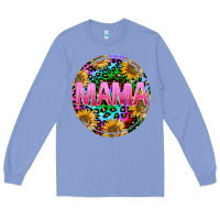 Colony Blue tie dye mama Long Sleeve Tee - texasbilliewilder