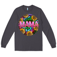 Smoke tie dye mama Long Sleeve Tee - texasbilliewilder