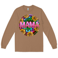 Toasted Coconut tie dye mama Long Sleeve Tee - texasbilliewilder