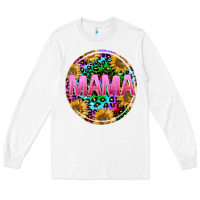 White tie dye mama Long Sleeve Tee - texasbilliewilder