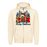 Sandshell merry christmas gnomes truck Zipper Hoodie - FaDigitalArtStudio