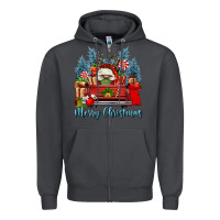 Smoke merry christmas gnomes truck Zipper Hoodie - FaDigitalArtStudio
