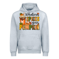 Heather Grey whatever spices your pumpkin Urban Hoodie - MaliasSmallBusiness