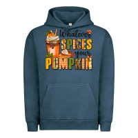 Pigment Midnight Navy whatever spices your pumpkin Urban Hoodie - MaliasSmallBusiness