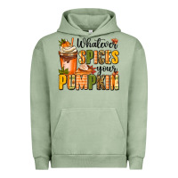 Pigment Oil Green whatever spices your pumpkin Urban Hoodie - MaliasSmallBusiness