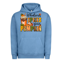 Pigment Pebble Blue whatever spices your pumpkin Urban Hoodie - MaliasSmallBusiness