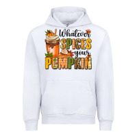 White whatever spices your pumpkin Urban Hoodie - MaliasSmallBusiness