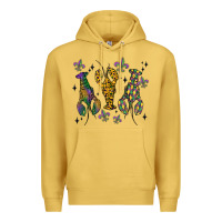 Antique Gold mardi gras crawfish Premium Hoodie - MaliasSmallBusiness