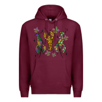 Burgundy mardi gras crawfish Premium Hoodie - MaliasSmallBusiness