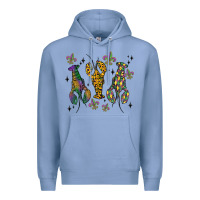 Colony Blue mardi gras crawfish Premium Hoodie - MaliasSmallBusiness