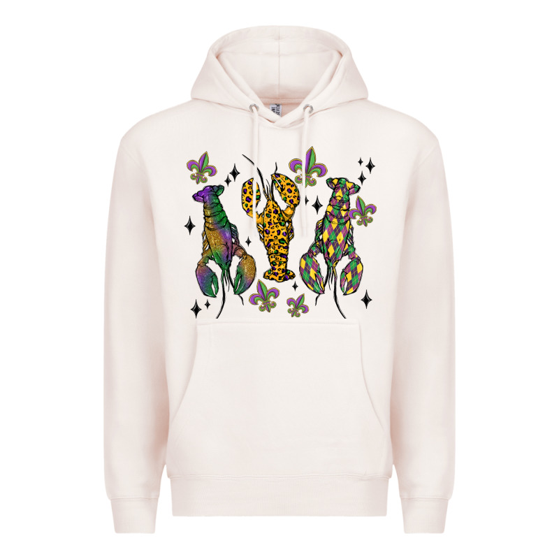 Mardi Gras Crawfish Premium Hoodie by MaliasSmallBusiness | Teevron