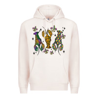 Pale Pink mardi gras crawfish Premium Hoodie - MaliasSmallBusiness