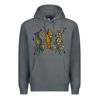 Rock mardi gras crawfish Premium Hoodie - MaliasSmallBusiness
