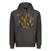 Smoke mardi gras crawfish Premium Hoodie - MaliasSmallBusiness