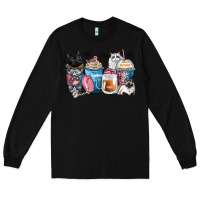 Black cat coffee cups Long Sleeve Tee - Zillion Design Studio