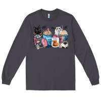 Smoke cat coffee cups Long Sleeve Tee - Zillion Design Studio