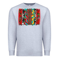 Heather Grey cinco de mayo vibes brushstrokes Premium Sweatshirt - Artiststas