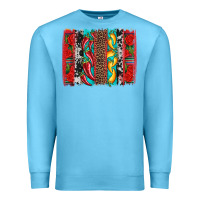 Ocean Blue cinco de mayo vibes brushstrokes Premium Sweatshirt - Artiststas