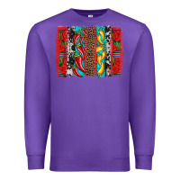 Purple cinco de mayo vibes brushstrokes Premium Sweatshirt - Artiststas