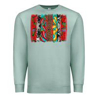 Seafoam cinco de mayo vibes brushstrokes Premium Sweatshirt - Artiststas
