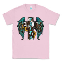 Bubblegum Pink western wings cross Classic Tee - RanaPortraitStore