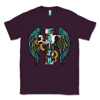 Plum western wings cross Classic Tee - RanaPortraitStore