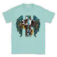 Seafoam western wings cross Classic Tee - RanaPortraitStore