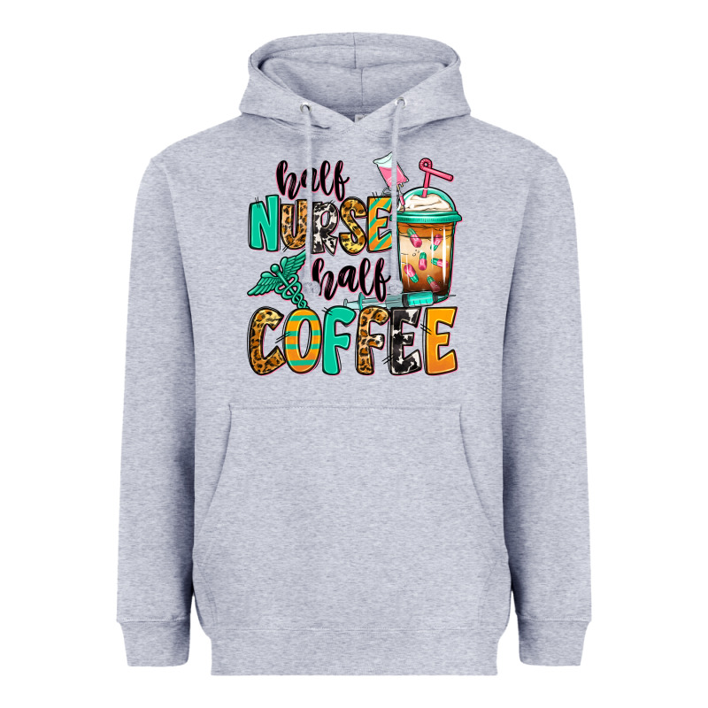 Half Nurse Half Coffee Heavyweight Hoodie by Jasminsmagicworld | Teevron