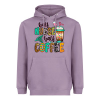 Lavender half nurse half coffee Heavyweight Hoodie - Jasminsmagicworld