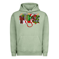 Pigment Oil Green nurse christmas Urban Hoodie - MaliasSmallBusiness