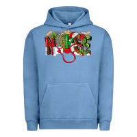 Pigment Pebble Blue nurse christmas Urban Hoodie - MaliasSmallBusiness