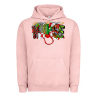 Pigment Salmon nurse christmas Urban Hoodie - MaliasSmallBusiness