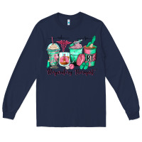 Navy respiratory therapist coffee cups Long Sleeve Tee - Zillion Design Studio