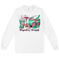 White respiratory therapist coffee cups Long Sleeve Tee - Zillion Design Studio