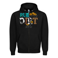 Black rub some dirt on it soccer Zipper Hoodie - HRA Design Shop