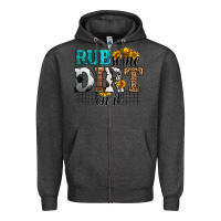 Charcoal Heather rub some dirt on it soccer Zipper Hoodie - HRA Design Shop