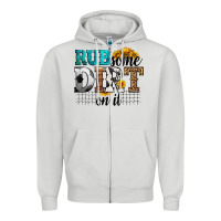 Dove Grey rub some dirt on it soccer Zipper Hoodie - HRA Design Shop