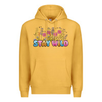 Mustard stay wild Premium Hoodie - MaliasSmallBusiness