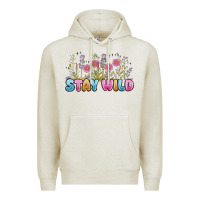 Oatmeal Heather stay wild Premium Hoodie - MaliasSmallBusiness