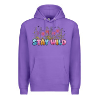 Purple stay wild Premium Hoodie - MaliasSmallBusiness