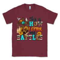 Burgundy this is how i fight my battles Classic Tee - Zillion Design Studio