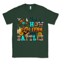 Sports Green this is how i fight my battles Classic Tee - Zillion Design Studio
