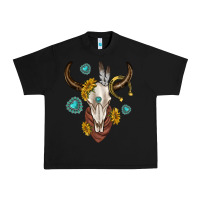 Black western cow skull Urban Heavy Tee - texasbilliewilder