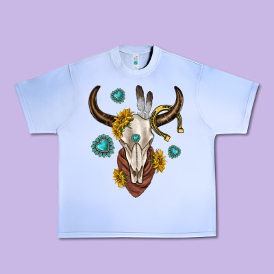 Urban Heavy Tee western cow skull