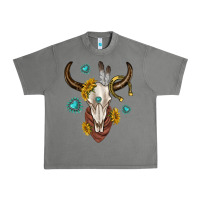 Tornado western cow skull Urban Heavy Tee - texasbilliewilder