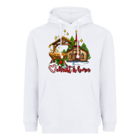 White the church  chrıst is born Heavyweight Hoodie - AdoDesignShop