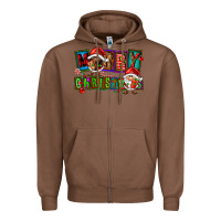 Chestnut merry christmas gnomies Zipper Hoodie - FaDigitalArtStudio