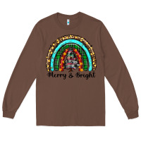 Chestnut merry and bright rainbow christmas Long Sleeve Tee - RanaPortraitStore