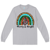 Moon Dust merry and bright rainbow christmas Long Sleeve Tee - RanaPortraitStore